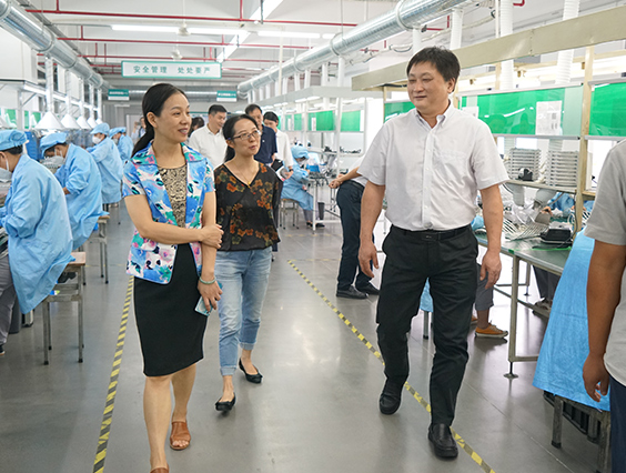 杭州市城市管理局黨組成員、副局長宋曉青一行蒞臨勇電參觀考察
